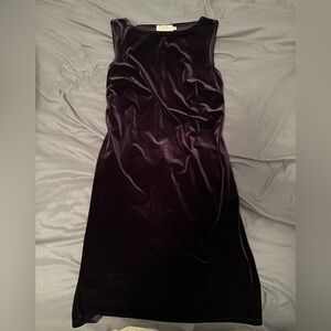 Vintage ‘90s CDC CAREN DESIRÉE COMPANY Dark Purple Velvet Sleeveless Dress